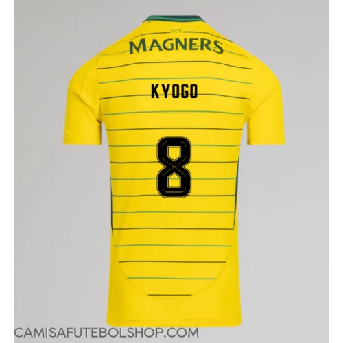 Camisa de time de futebol Celtic Kyogo Furuhashi #8 Replicas 2º Equipamento 2024-25 Manga Curta